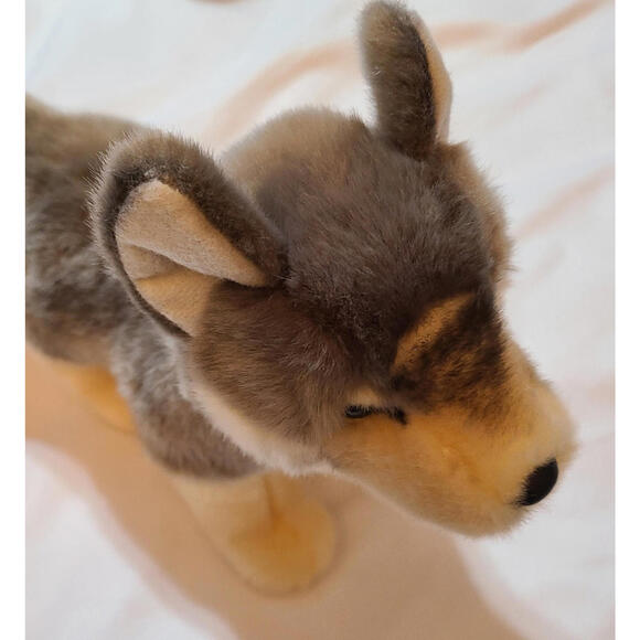 Douglas Dancer Wolf Gray Plush Siberian Husky Akita Dog Stuffed Animal 8.5x12 - Picture 1 of 11